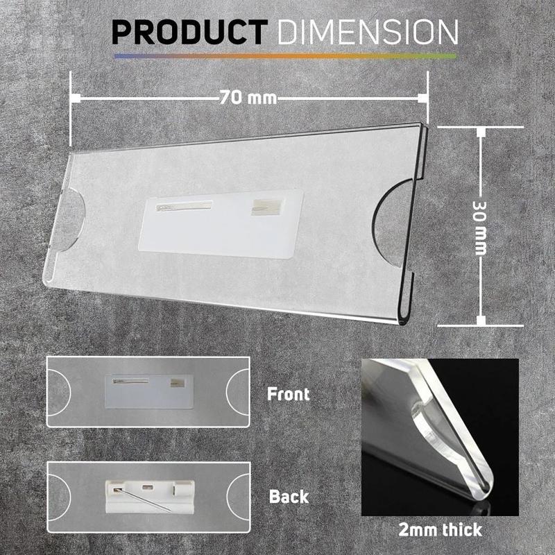 Index Card Holder - Penjepit Bros Peniti Pengaman Universal, Tempat