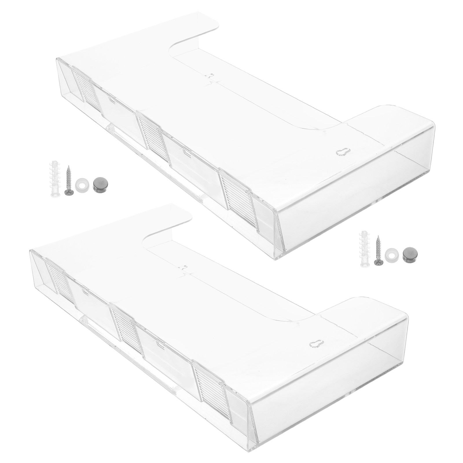 2 Buah Rak File Akrilik Dindin - Magazine Holder Rack ulasan dan harga