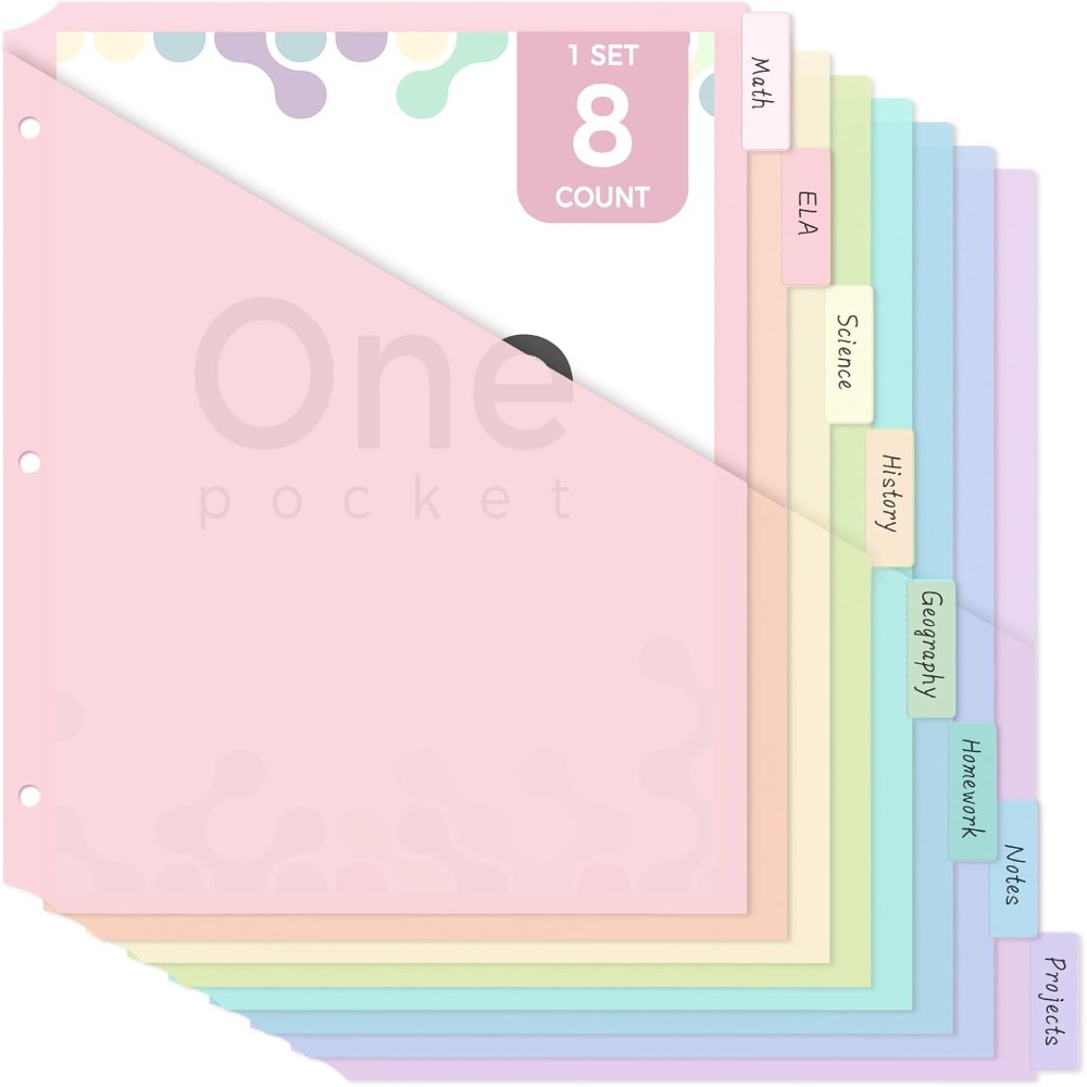 8 buah Pembatas Binder A4 Warn - Tab Divider A4 ulasan dan harga